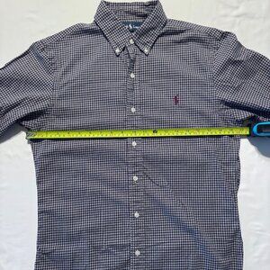 Ralph Lauren Men's Medium Slim Fit Button Down Plaid Shirt